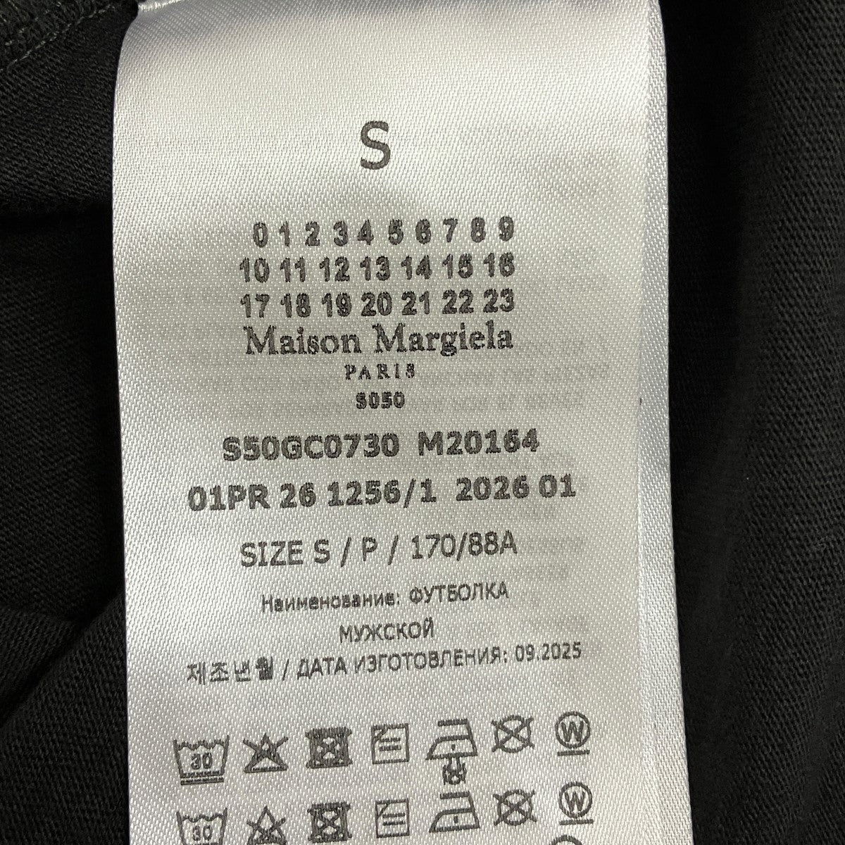 Maison Margiela 26SSナンバリング コットンTシャツ刺しゅうロゴプリントTシャツS50GC0730 古着・中古-6枚目のアイテム画像