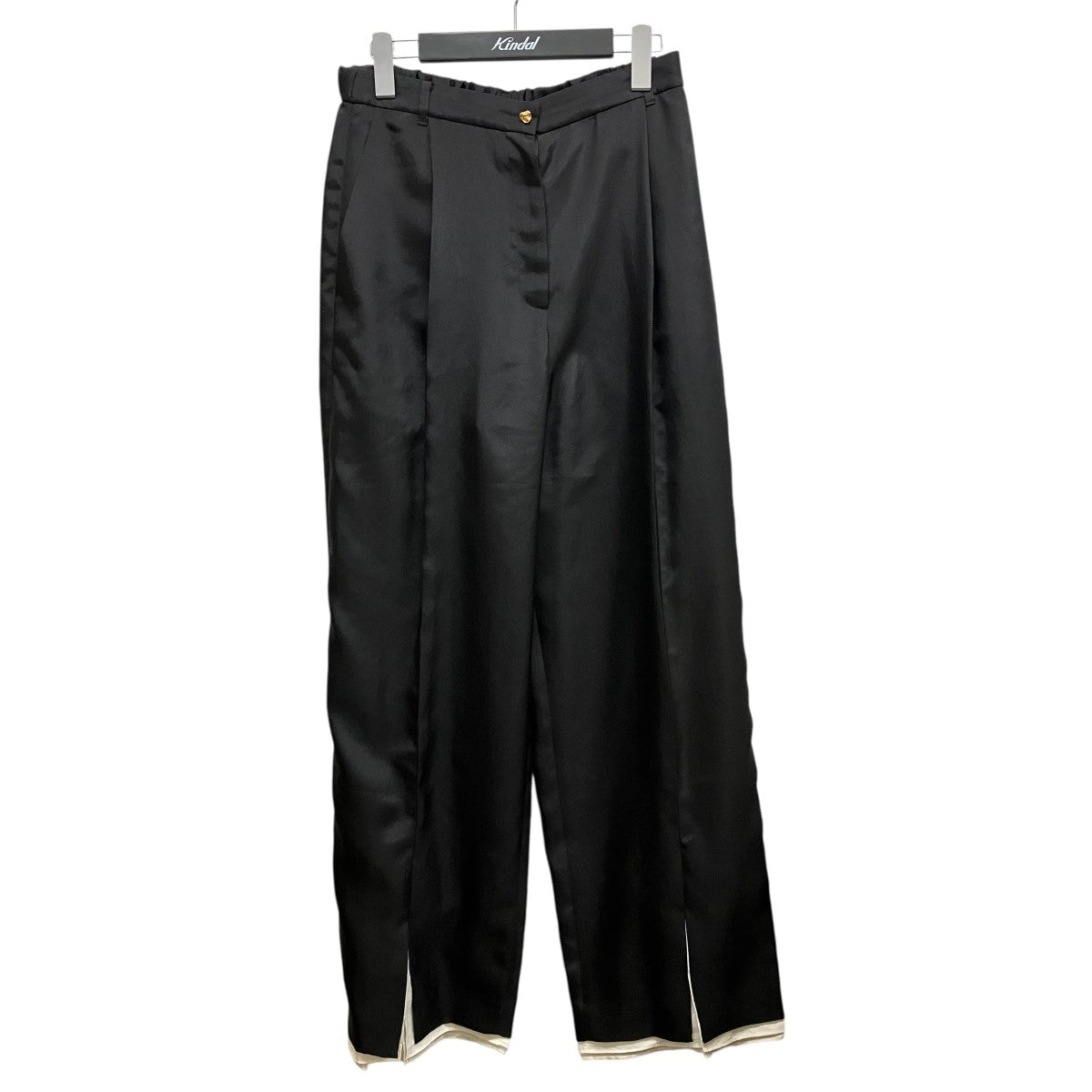 EENK ワイドスラックスEEA-1O25-PT03-BK 古着・中古-1枚目のアイテム画像