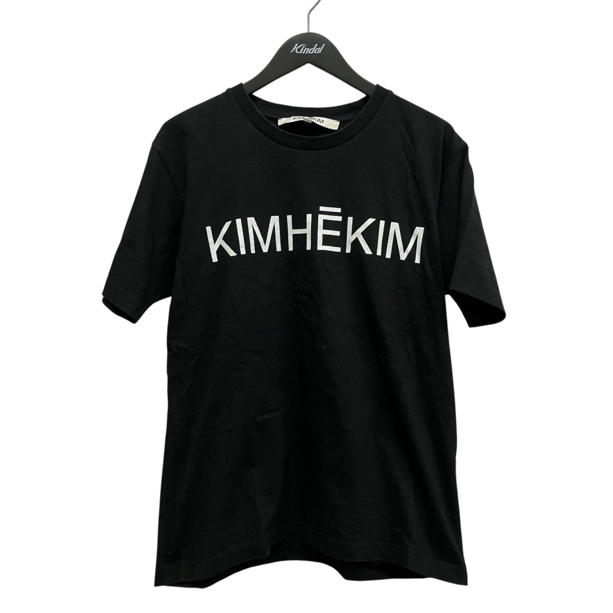 KIMHEKIM ベーシックロゴクルーネックTシャツKHK-JS01-BK 古着・中古-1枚目のアイテム画像