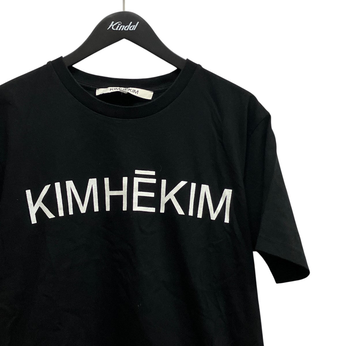 KIMHEKIM ベーシックロゴクルーネックTシャツKHK-JS01-BK 古着・中古-3枚目のアイテム画像
