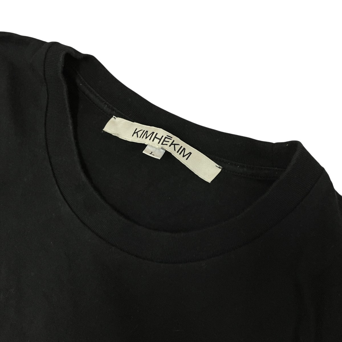 KIMHEKIM ベーシックロゴクルーネックTシャツKHK-JS01-BK 古着・中古-5枚目のアイテム画像
