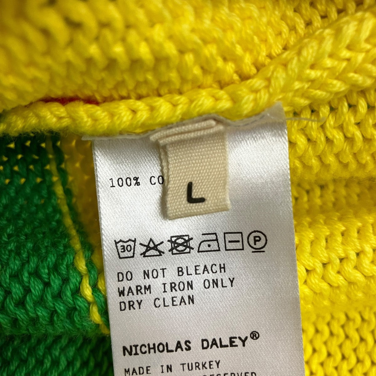 NICHOLAS DALEY ボーダーニット 古着・中古-5枚目のアイテム画像