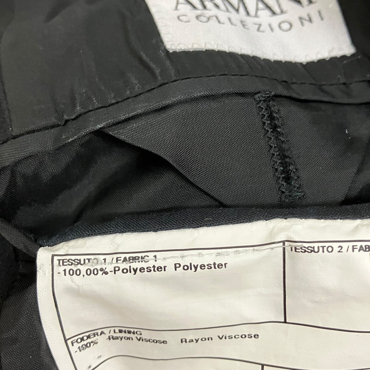 ARMANI COLLEZIONI ピンストライプセットアップ2B61VE 古着・中古-8枚目のアイテム画像