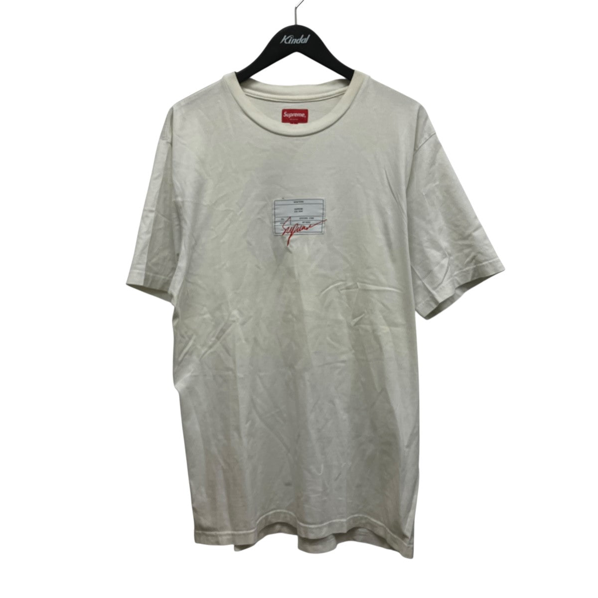 Supreme 21SSSignature Label S S TopロゴプリントTシャツ 古着・中古-1枚目のアイテム画像