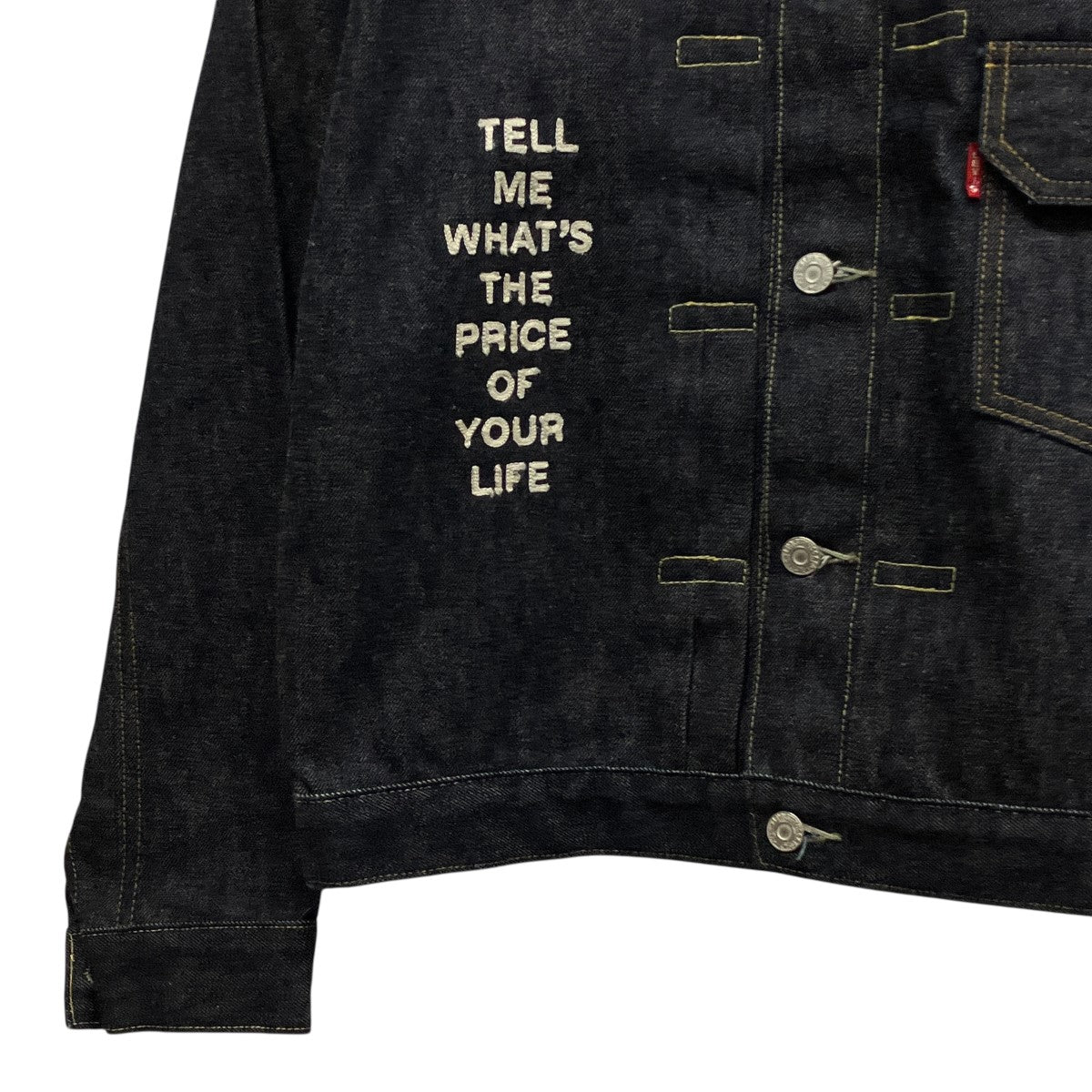 LEVI’S×UNDERCOVER 17SSTYPE 1 カスタマイズトラッカージャケット刺しゅうデニムジャケットPC9-39346-0000 古着・中古-4枚目のアイテム画像