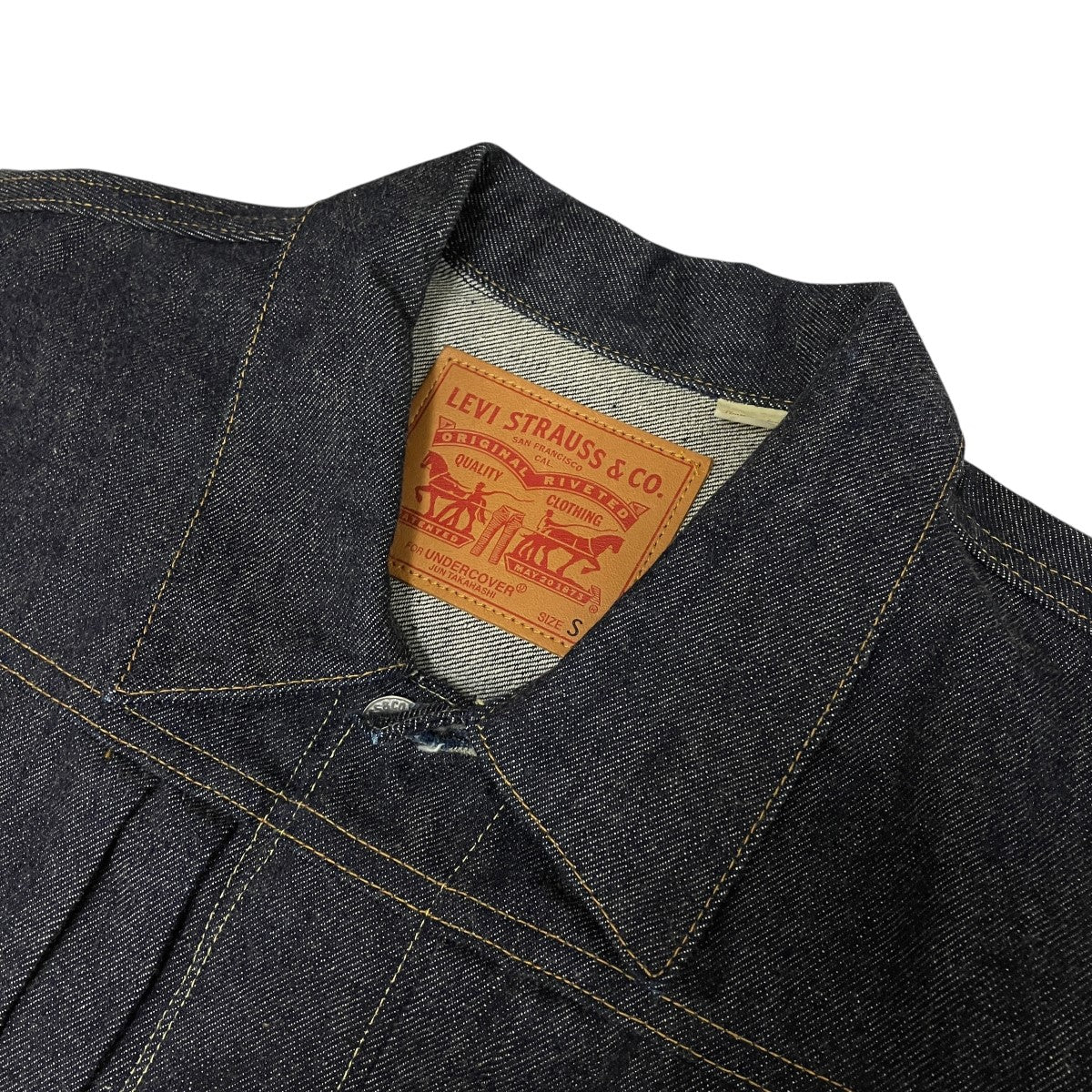 LEVI’S×UNDERCOVER 17SSTYPE 1 カスタマイズトラッカージャケット刺しゅうデニムジャケットPC9-39346-0000 古着・中古-6枚目のアイテム画像