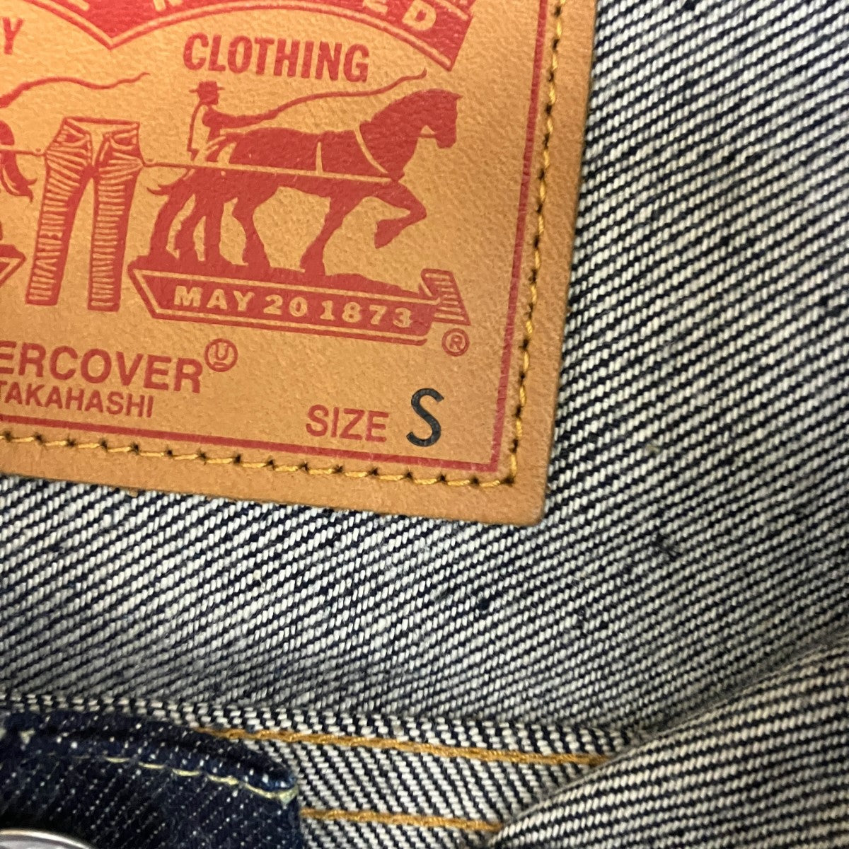 LEVI’S×UNDERCOVER 17SSTYPE 1 カスタマイズトラッカージャケット刺しゅうデニムジャケットPC9-39346-0000 古着・中古-8枚目のアイテム画像