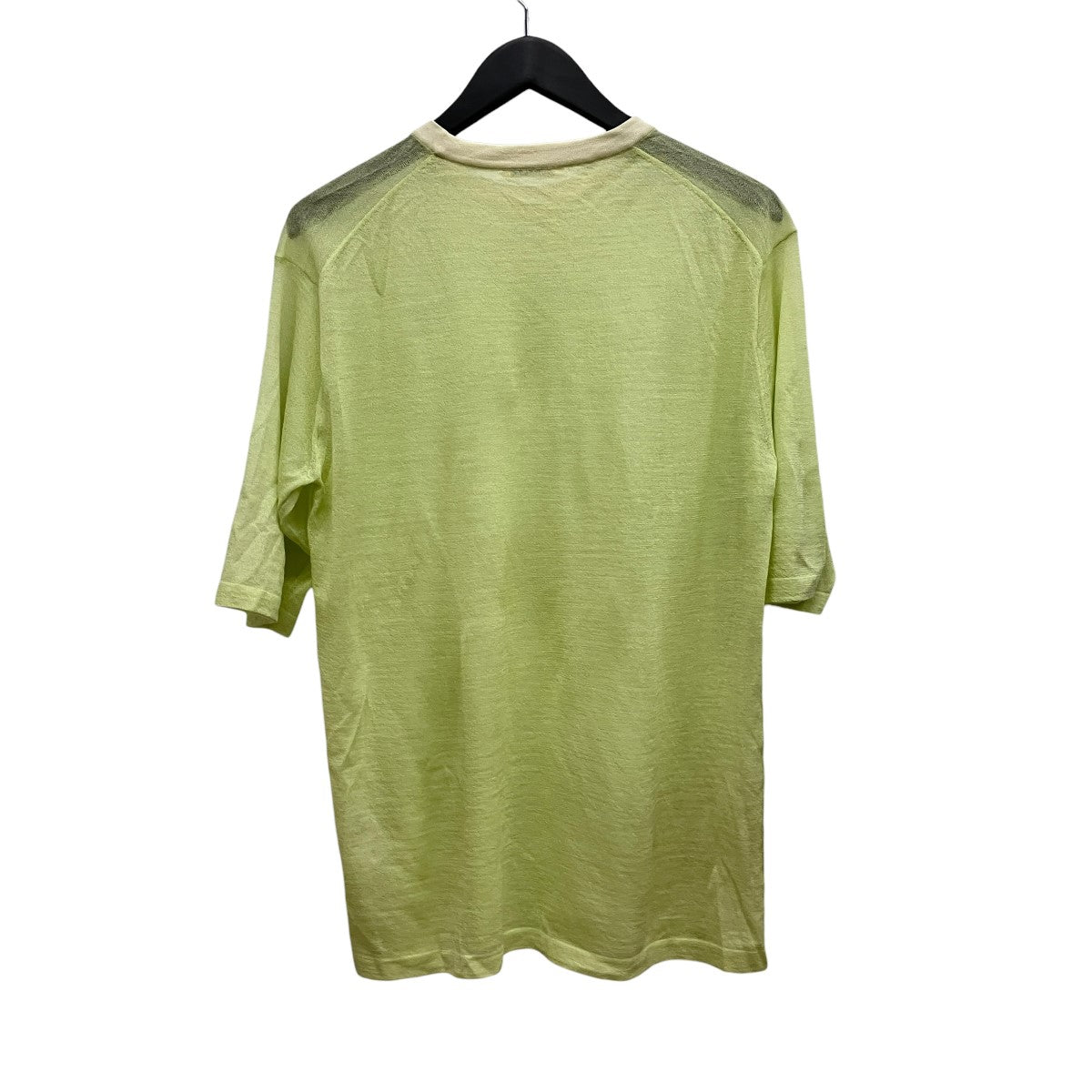 AURALEE 24SSHARD TWIST HIGH GAUGE WOOL SILK KNIT TEEシースルーシルク混半袖TシャツA24ST03WS 古着・中古-2枚目のアイテム画像