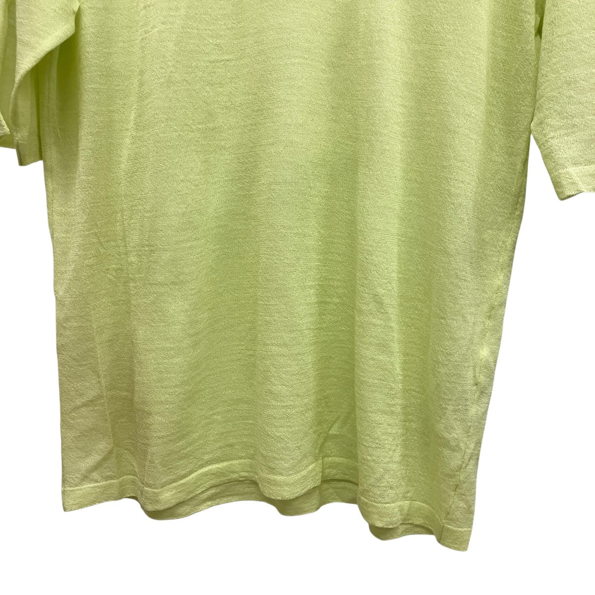 AURALEE 24SSHARD TWIST HIGH GAUGE WOOL SILK KNIT TEEシースルーシルク混半袖TシャツA24ST03WS 古着・中古-4枚目のアイテム画像