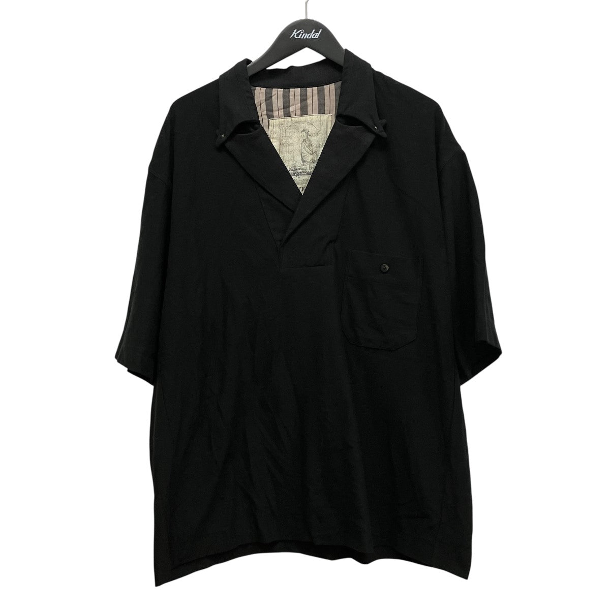 ZIGGY CHEN 26SSFUSION COLLAR T-SHIRTプルオーバー半袖シャツOM2610202 古着・中古-1枚目のアイテム画像