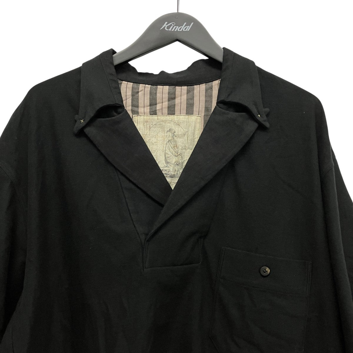 ZIGGY CHEN 26SSFUSION COLLAR T-SHIRTプルオーバー半袖シャツOM2610202 古着・中古-3枚目のアイテム画像