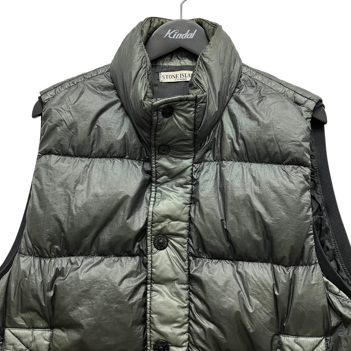 11AWarment Dyed Downロゴパッチダウンベスト