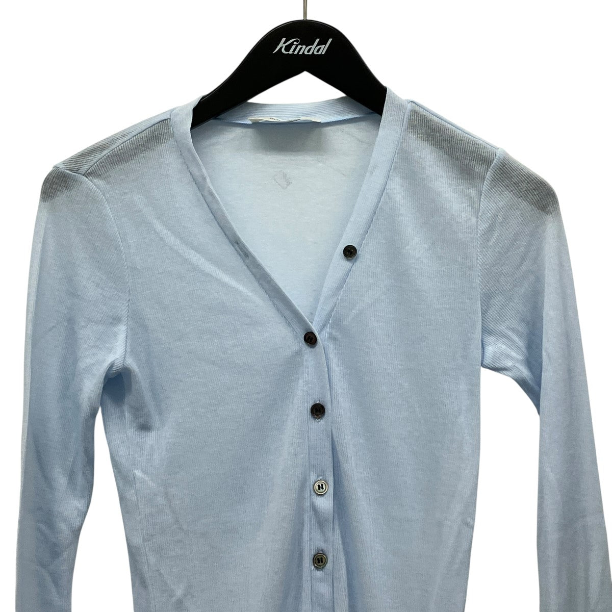 Ernie Palo Sheer Rib Vneck CardiganシースルーカーディガンEP09FCT04 古着・中古-3枚目のアイテム画像