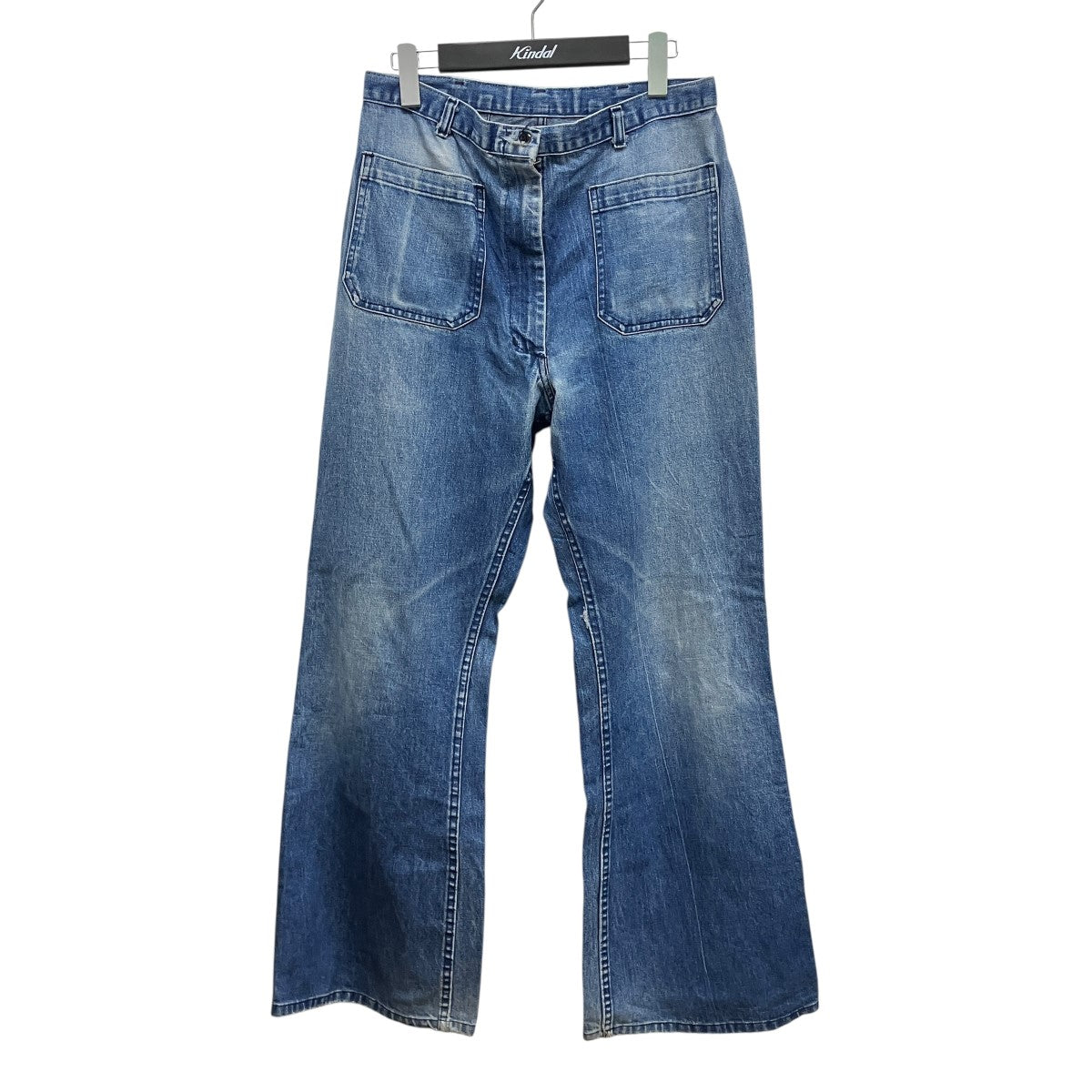 U’S NAVY 90s DENIM-TYPE2ベルボトムデニムパンツ8410-01-182-3905 古着・中古-1枚目のアイテム画像