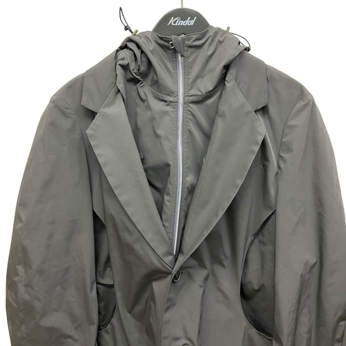 25SSSAMPLE Detachable Hooded BlazerレイヤードフーデッドナイロンジャケットNF251J04