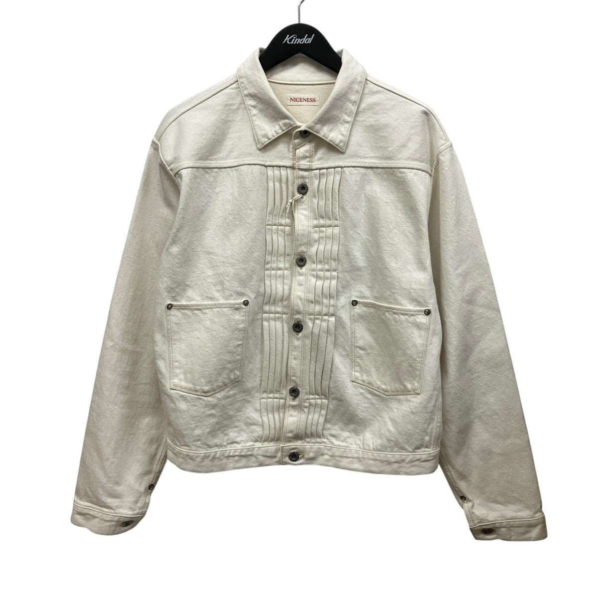26SS恵比寿直営限定-1周年記念 E．FRANK (Pleated Tracker Jacket)デニムジャケットNE-4601B18