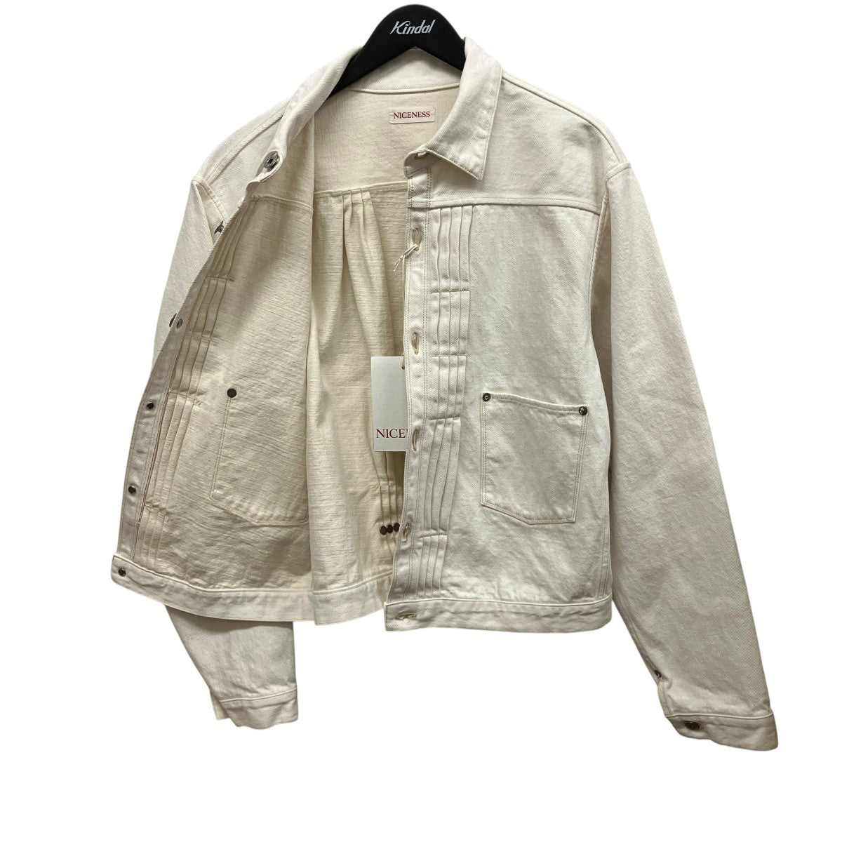 26SS恵比寿直営限定-1周年記念 E．FRANK (Pleated Tracker Jacket)デニムジャケットNE-4601B18