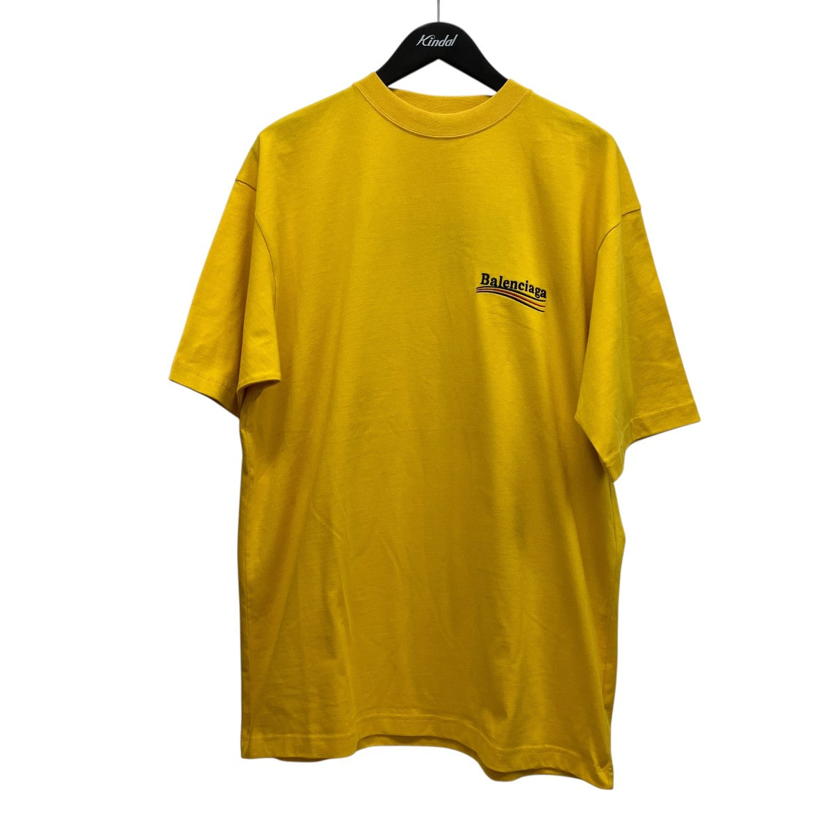BALENCIAGA Political Campaign Logo T-shirt刺しゅうロゴＴシャツ641675 TKVJ1 古着・中古-1枚目のアイテム画像