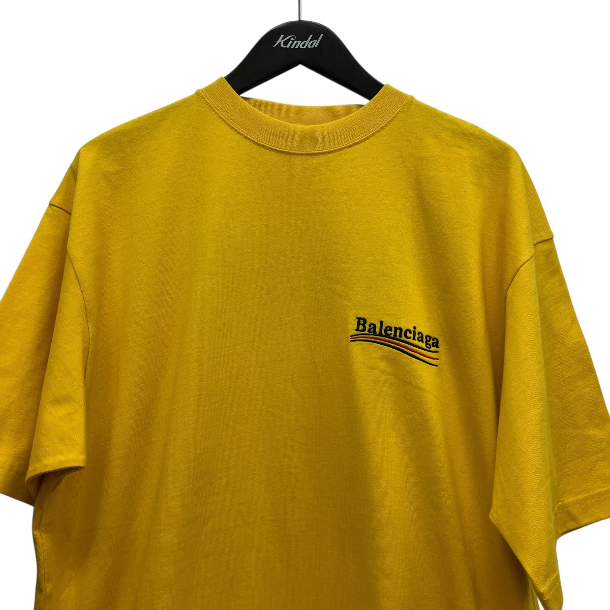 BALENCIAGA Political Campaign Logo T-shirt刺しゅうロゴＴシャツ641675 TKVJ1 古着・中古-3枚目のアイテム画像