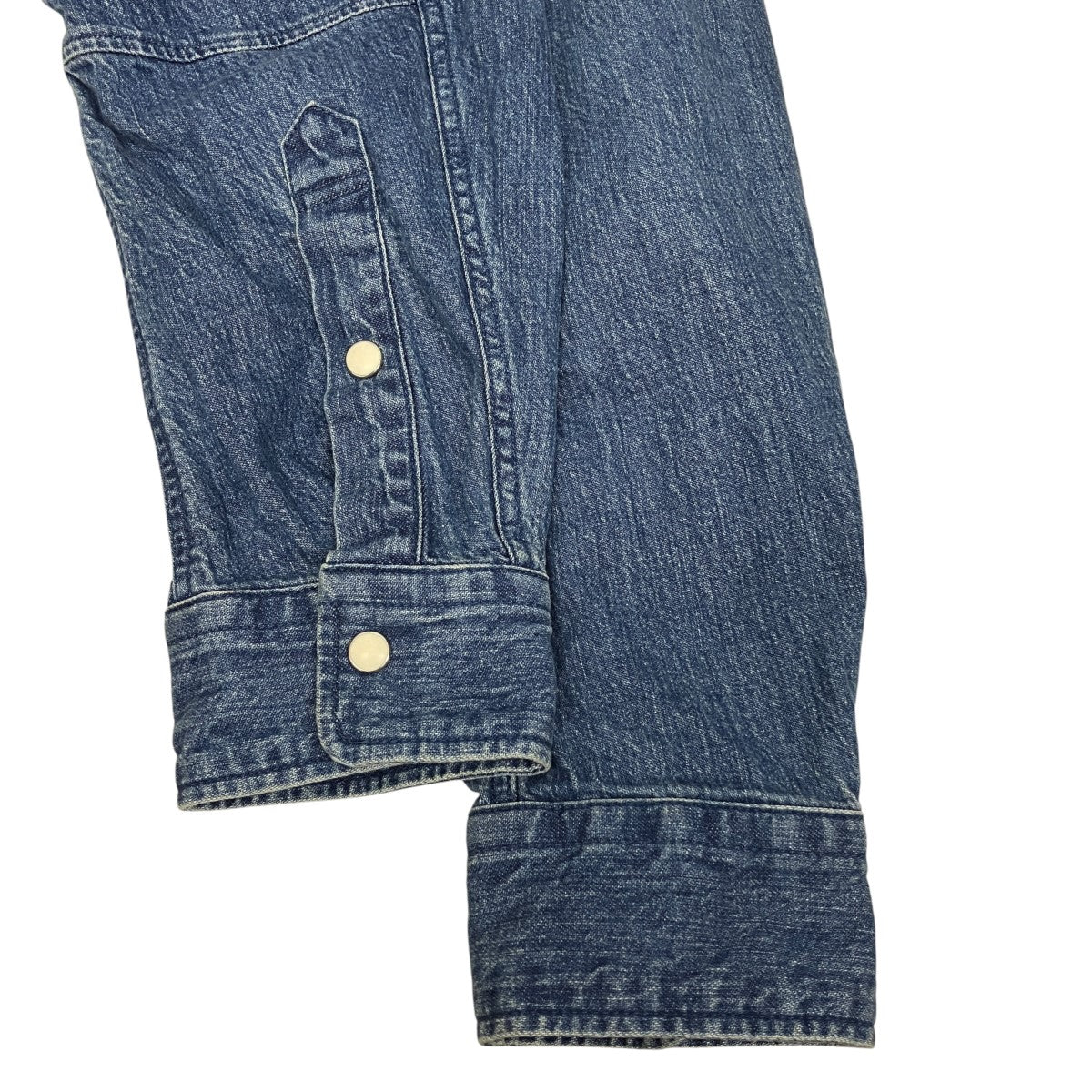 DWELLER B．D． SHIRT COTTON 8oz DENIM VWヴィンテージ加工ボタンダウンデニムシャツNN-S4303
