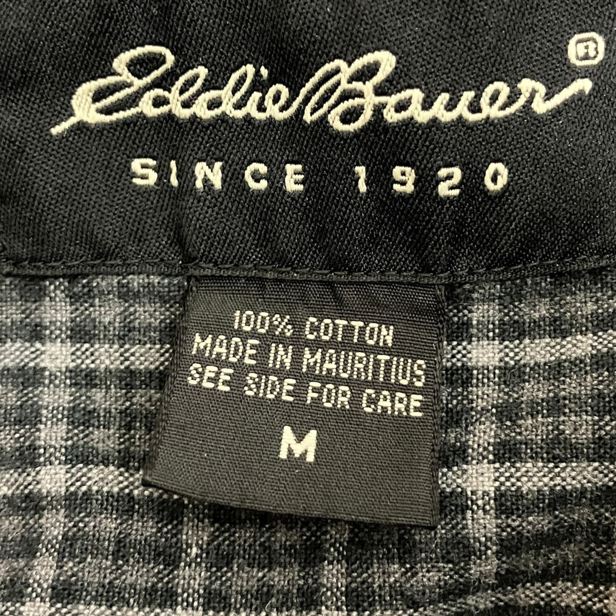Eddie Bauer チェックシャツ0514 古着・中古-7枚目のアイテム画像