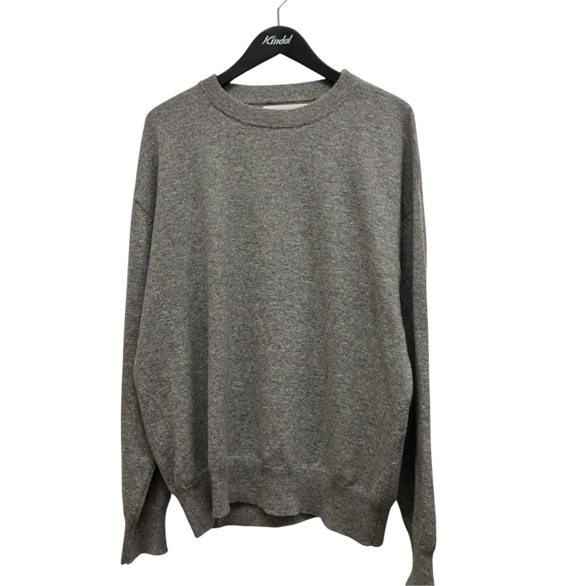 INNER MONGOLIAN CASHMERE CREWNECK KNITネップカシミヤニットH0003