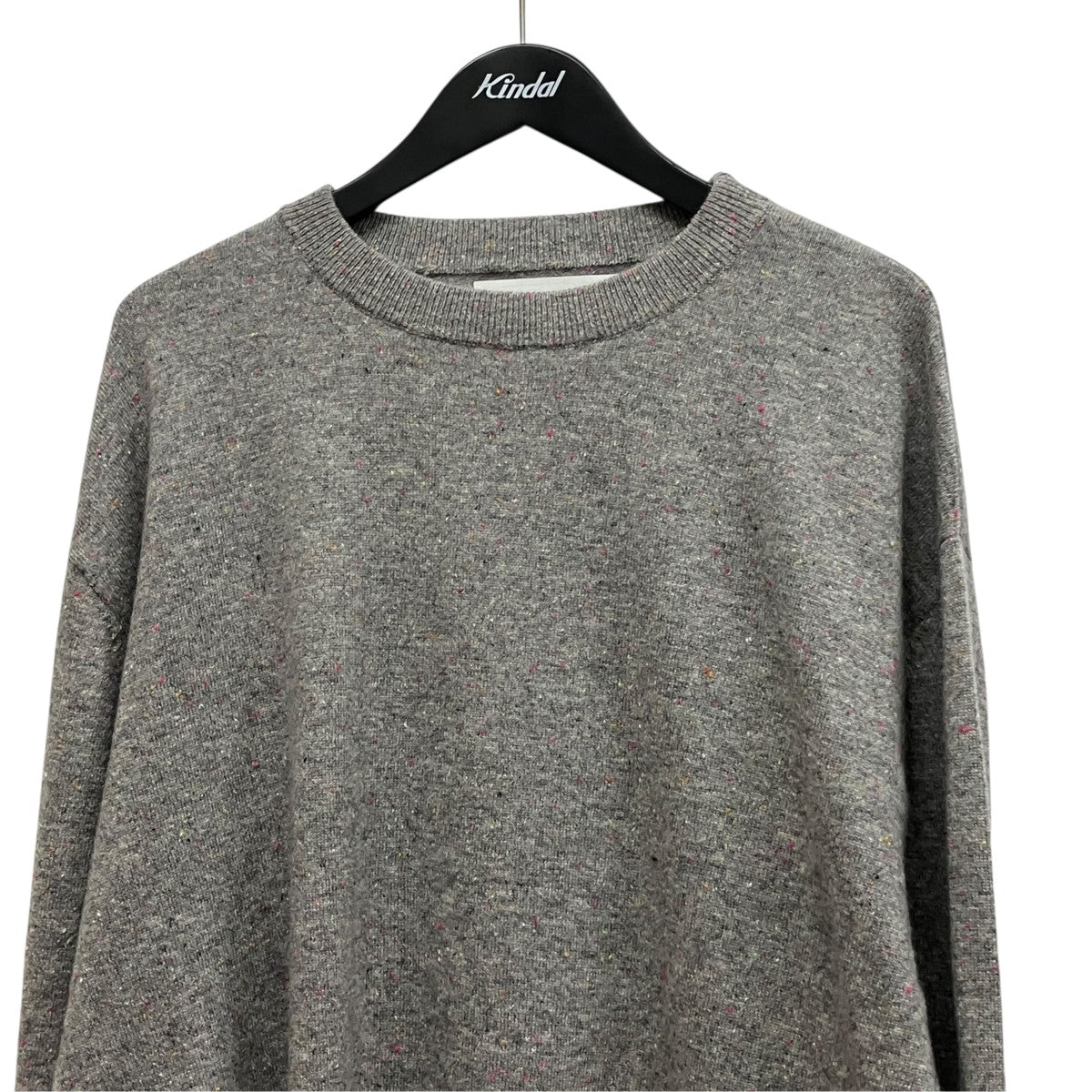 INNER MONGOLIAN CASHMERE CREWNECK KNITネップカシミヤニットH0003