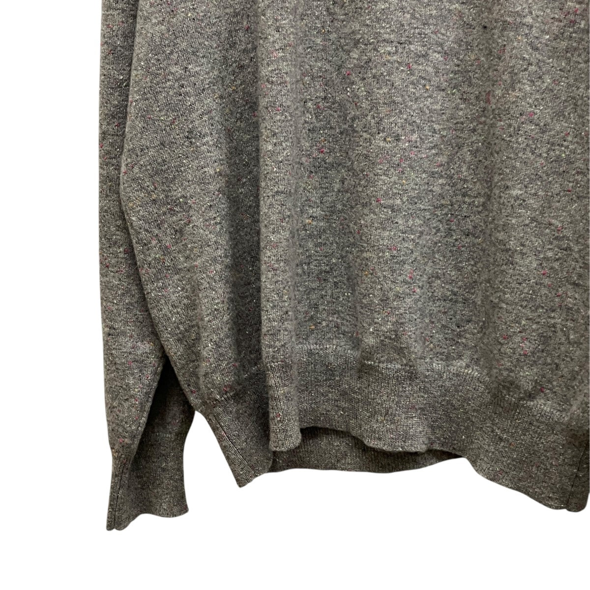INNER MONGOLIAN CASHMERE CREWNECK KNITネップカシミヤニットH0003