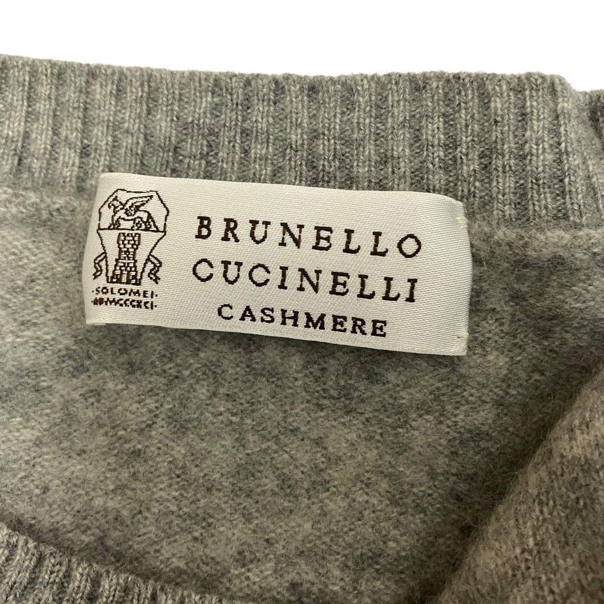 BRUNELLO CUCINELLI エルボーパッチカシミヤニット 古着・中古-6枚目のアイテム画像