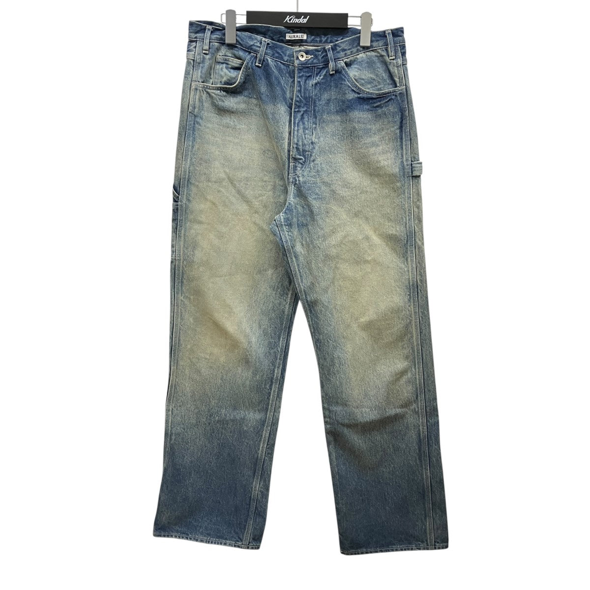 AURALEE SELVEDGE FADED HEAVY DENIM PAINTER PANTS #FADED INDIGOデニムパンツA24AP01DH 古着・中古-1枚目のアイテム画像