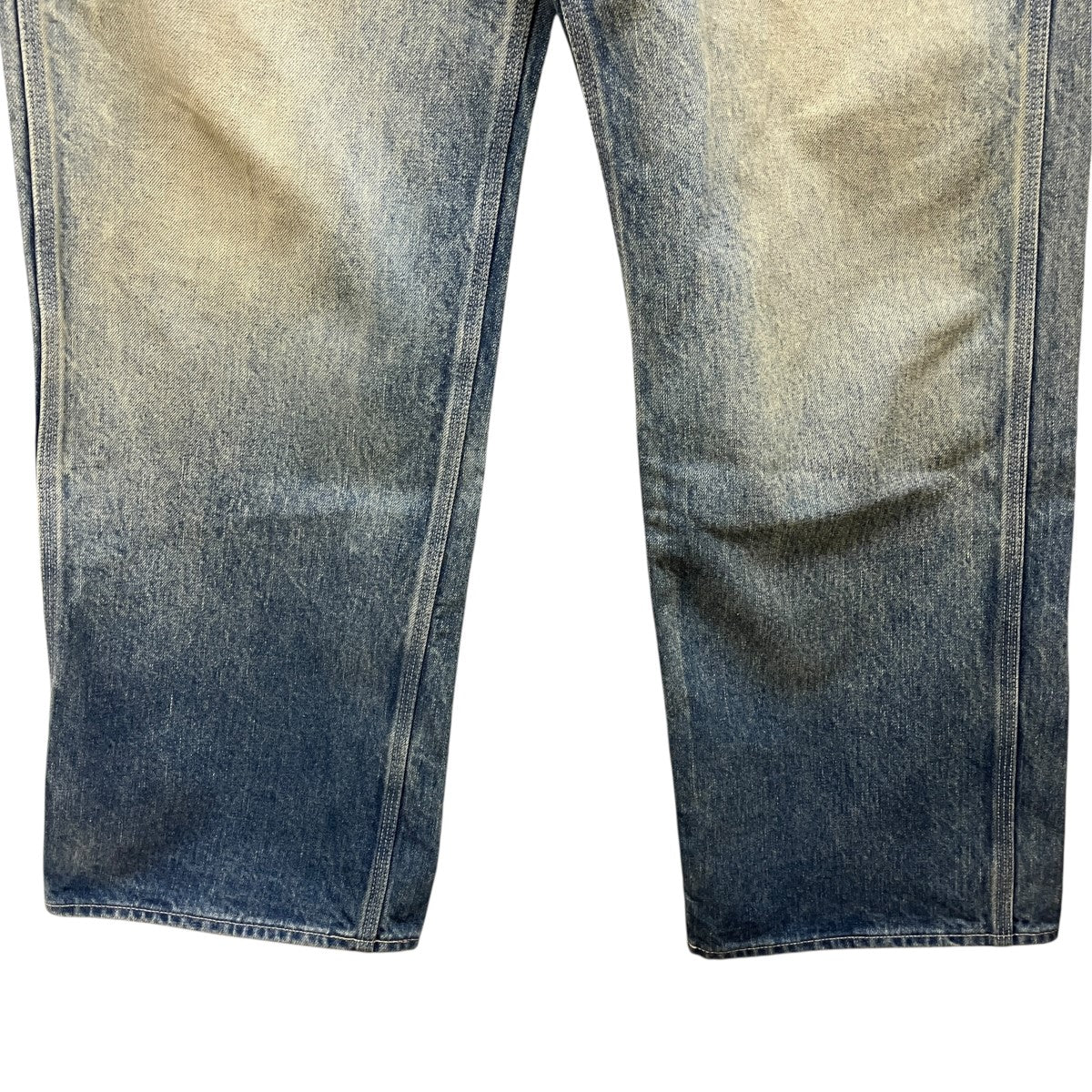 AURALEE SELVEDGE FADED HEAVY DENIM PAINTER PANTS #FADED INDIGOデニムパンツA24AP01DH 古着・中古-4枚目のアイテム画像