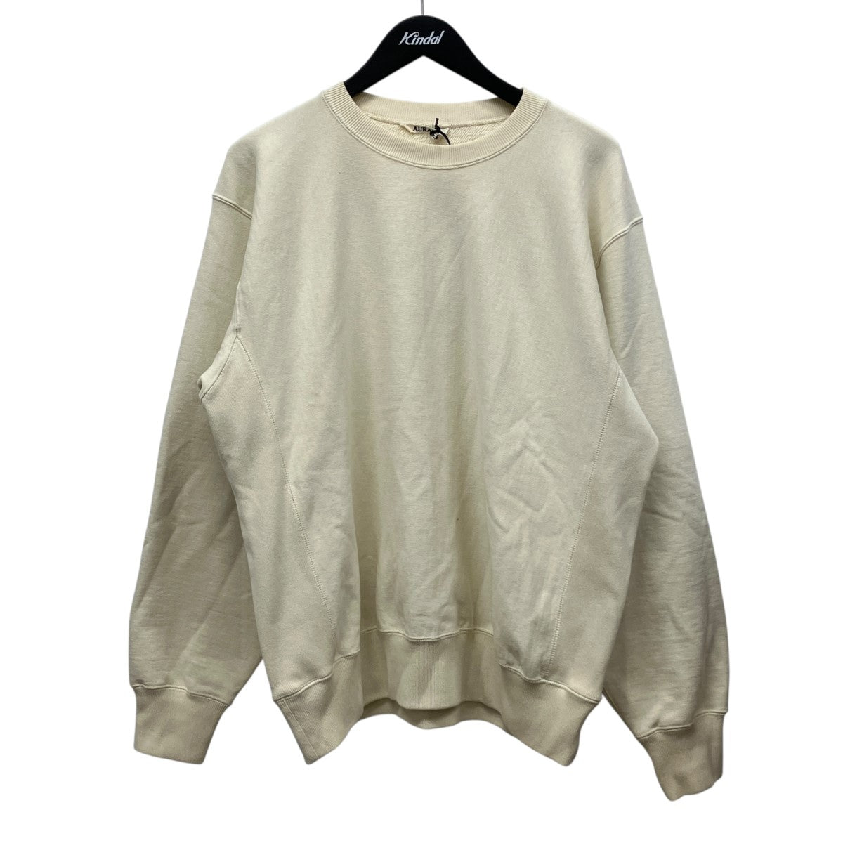 AURALEE 25SSクルーネックスウェットA25SP02TU SMOOTH SOFT BD SWEAT P/O 古着・中古-1枚目のアイテム画像