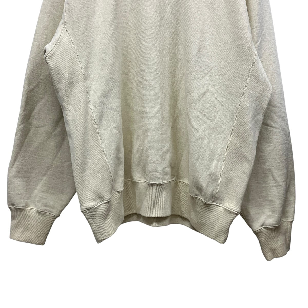 AURALEE 25SSクルーネックスウェットA25SP02TU SMOOTH SOFT BD SWEAT P/O 古着・中古-4枚目のアイテム画像