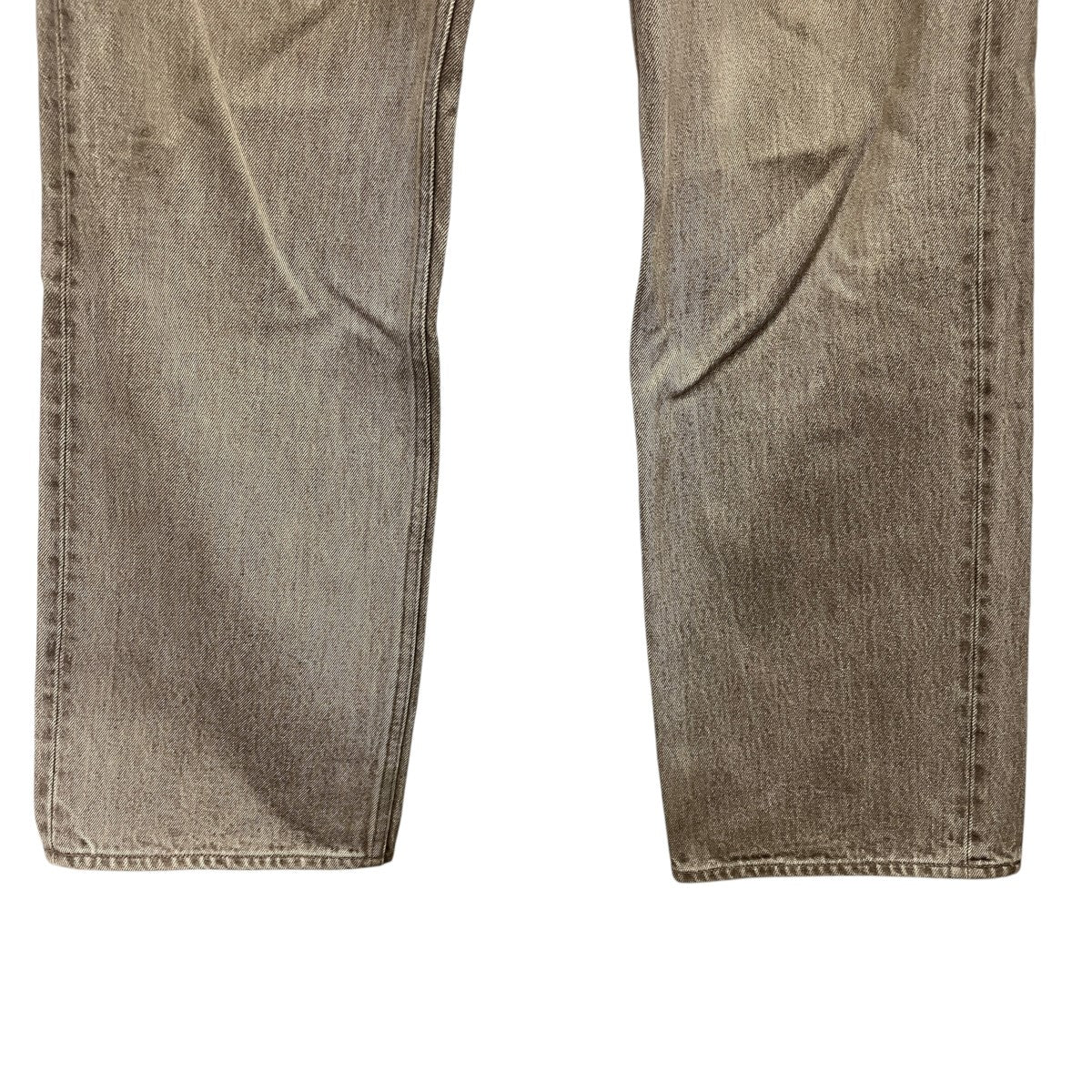 AURALEE HARD TWIST FADED BROWN DENIM 5P PANTSデニムパンツA22SP01MD 古着・中古-4枚目のアイテム画像
