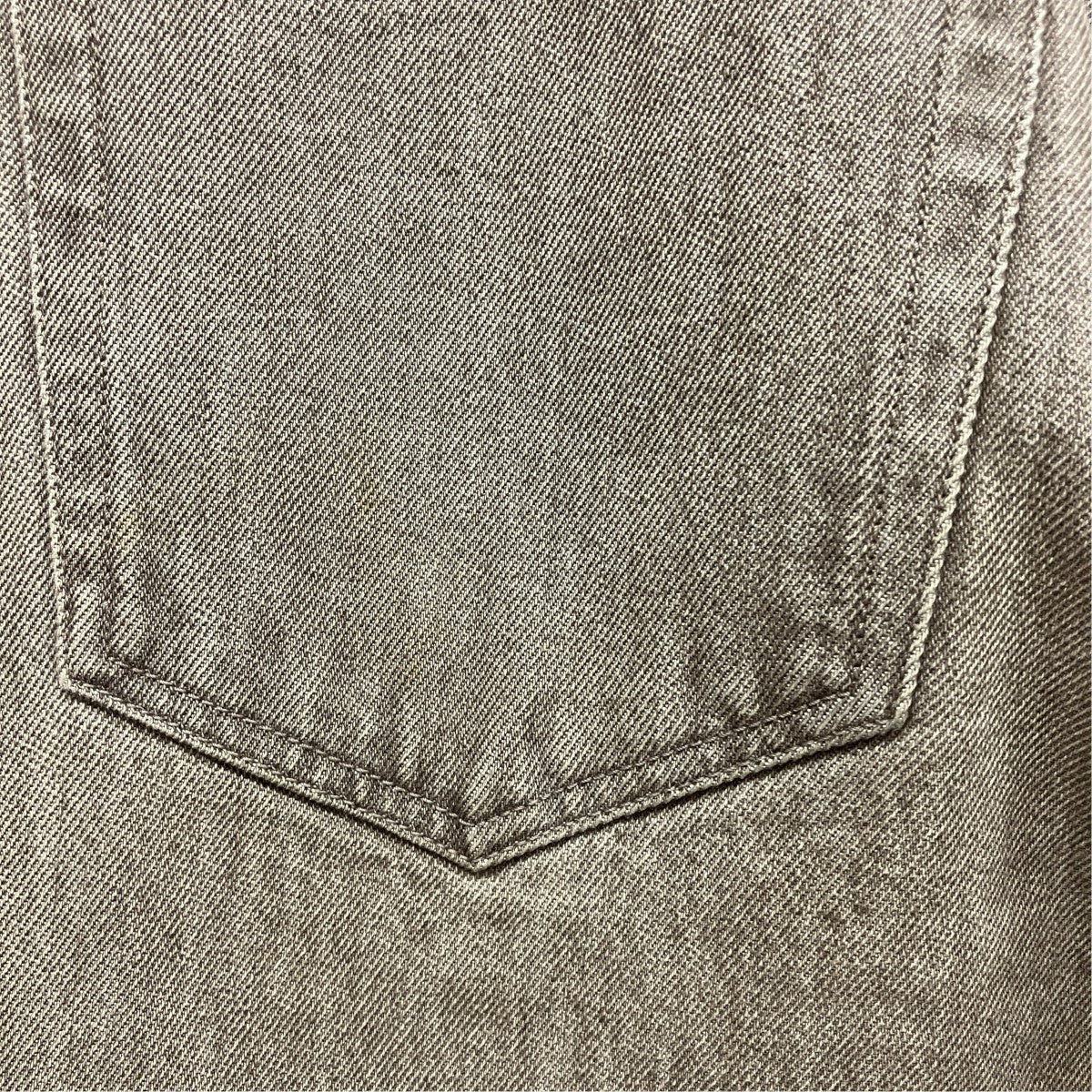 AURALEE HARD TWIST FADED BROWN DENIM 5P PANTSデニムパンツA22SP01MD 古着・中古-7枚目のアイテム画像