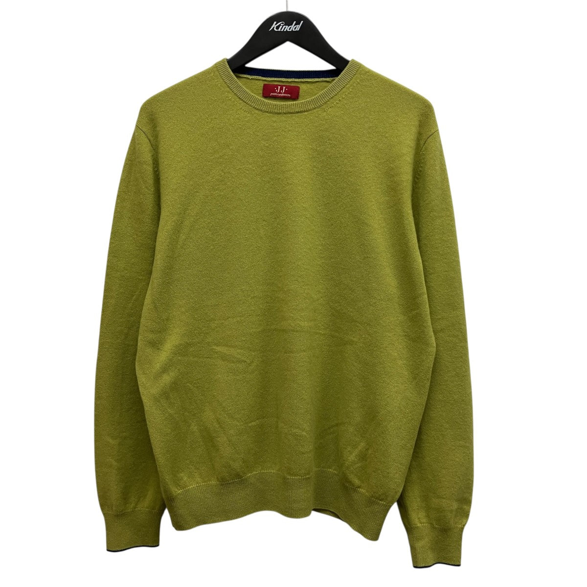 JJ pure cashmere カシミヤクルーネックニット 古着・中古-1枚目のアイテム画像