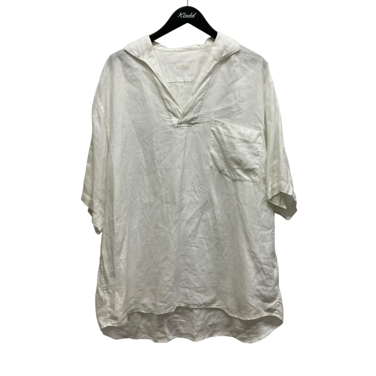 ヘンプ半袖スキッパーシャツX01-02018 CANAPA SKIPPER SHORT SLEEVE SHIRT