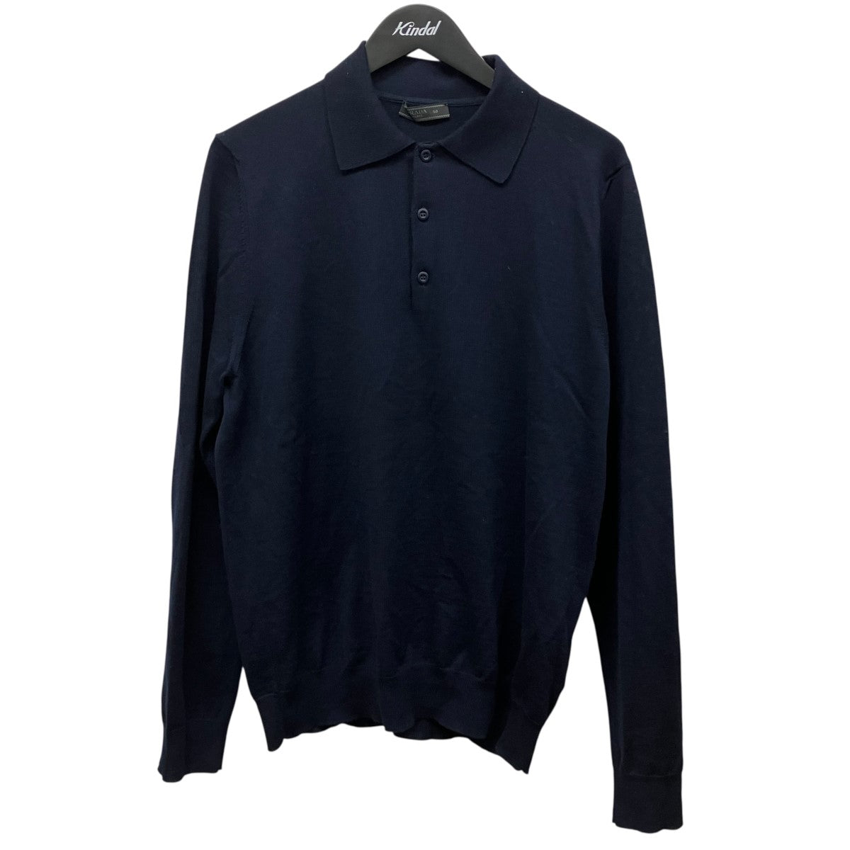 PRADA 長袖ニットポロシャツDNA793 古着・中古-1枚目のアイテム画像