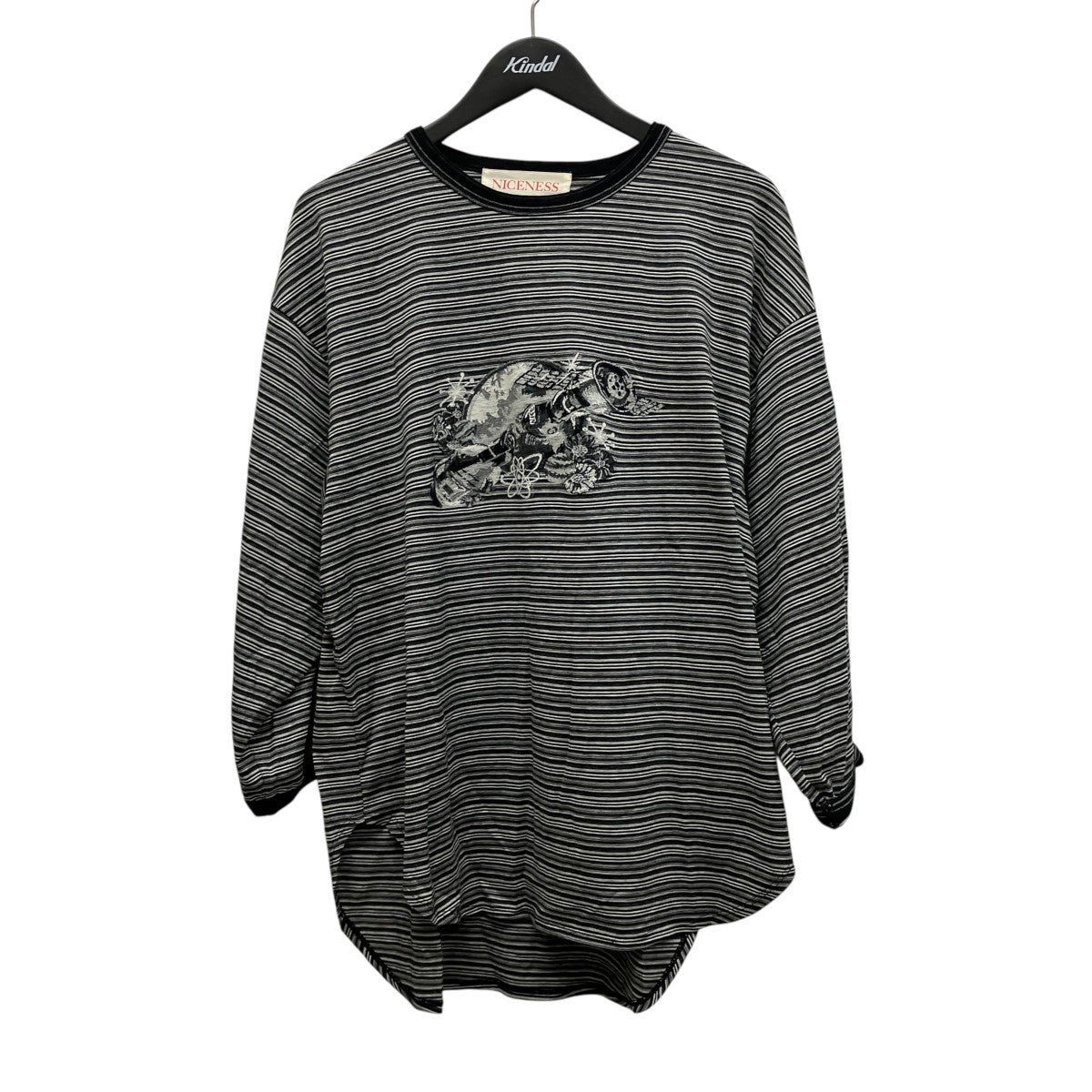 SIMPSON ボーダーTシャツボーダープリントロングスリーブTシャツNN-3102J11