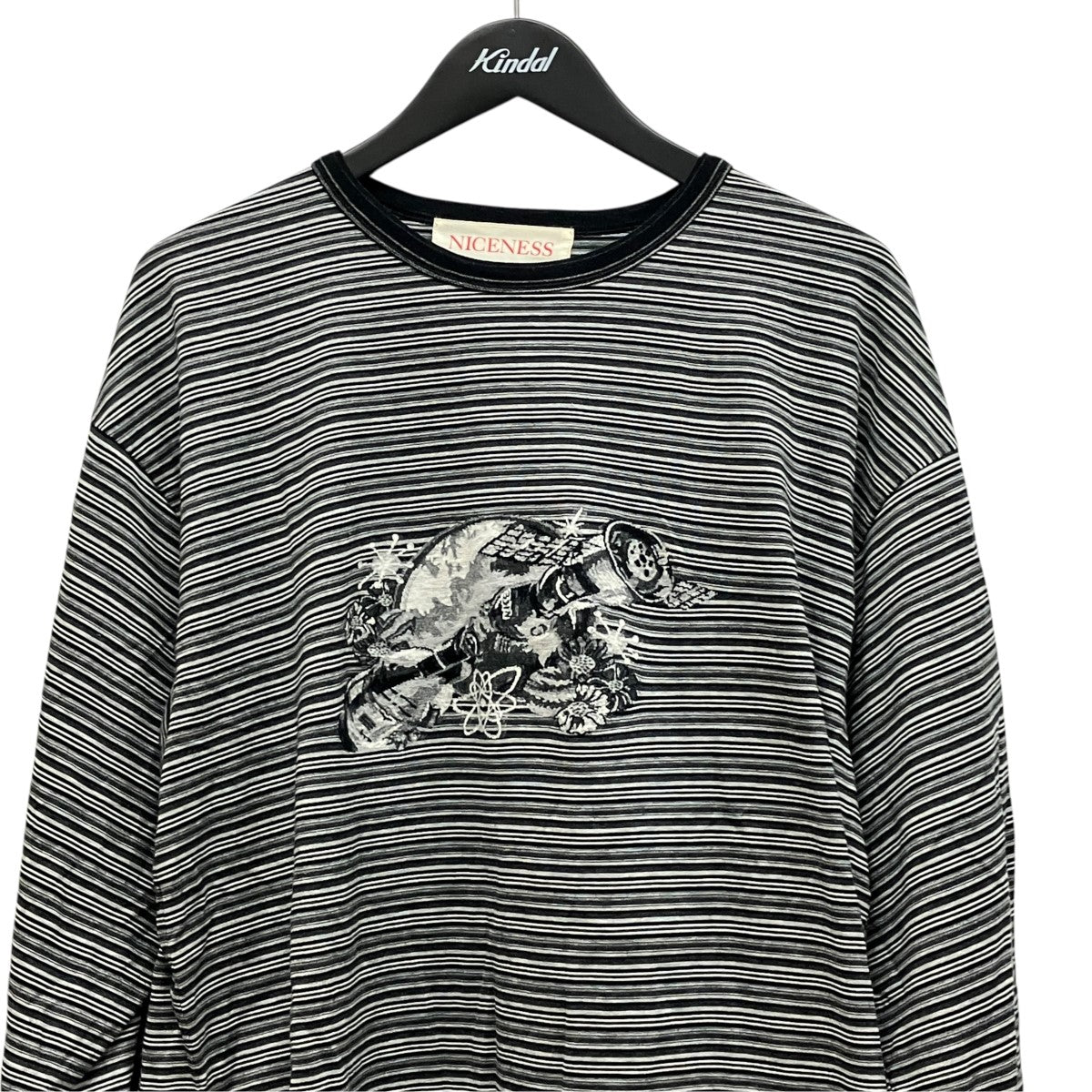SIMPSON ボーダーTシャツボーダープリントロングスリーブTシャツNN-3102J11