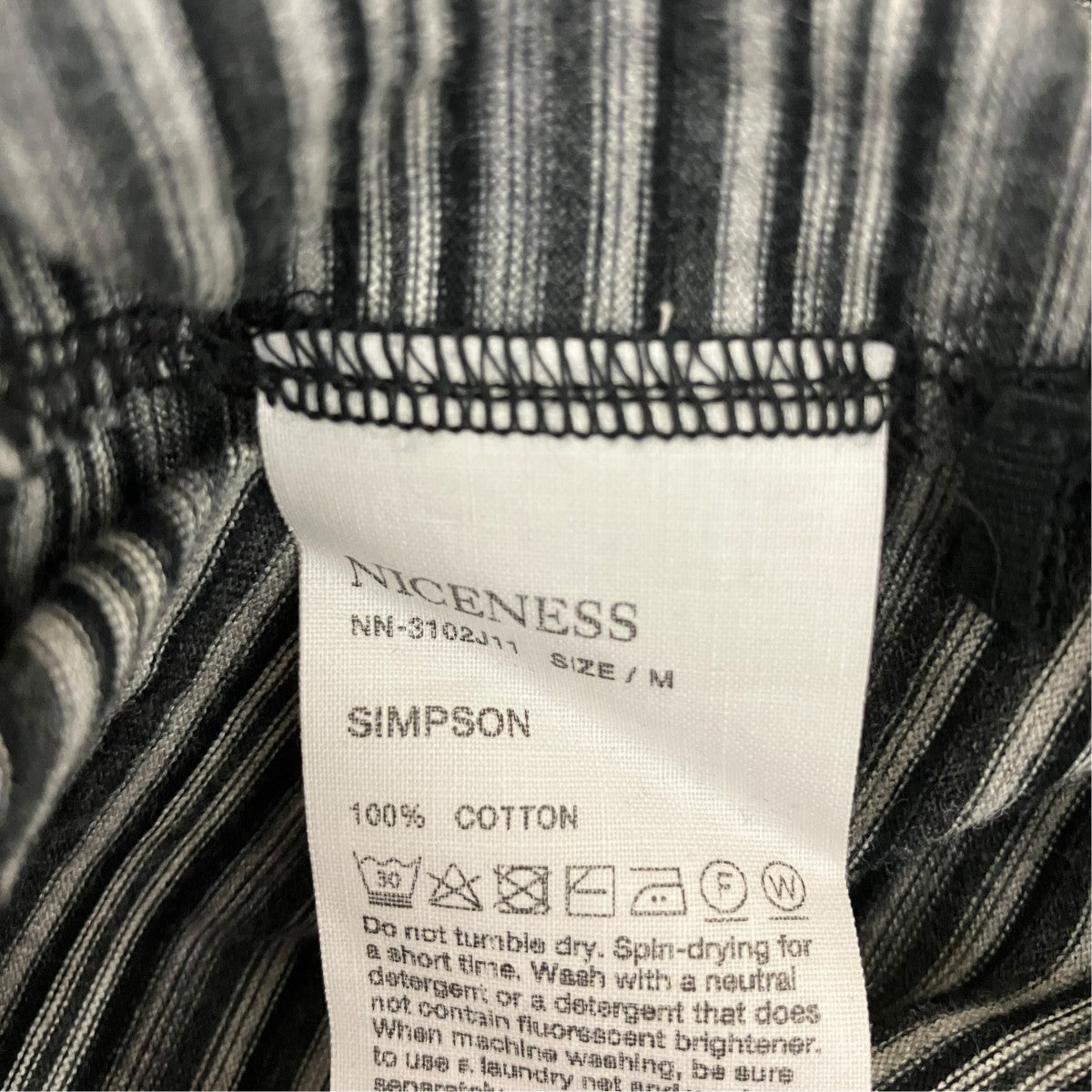 SIMPSON ボーダーTシャツボーダープリントロングスリーブTシャツNN-3102J11