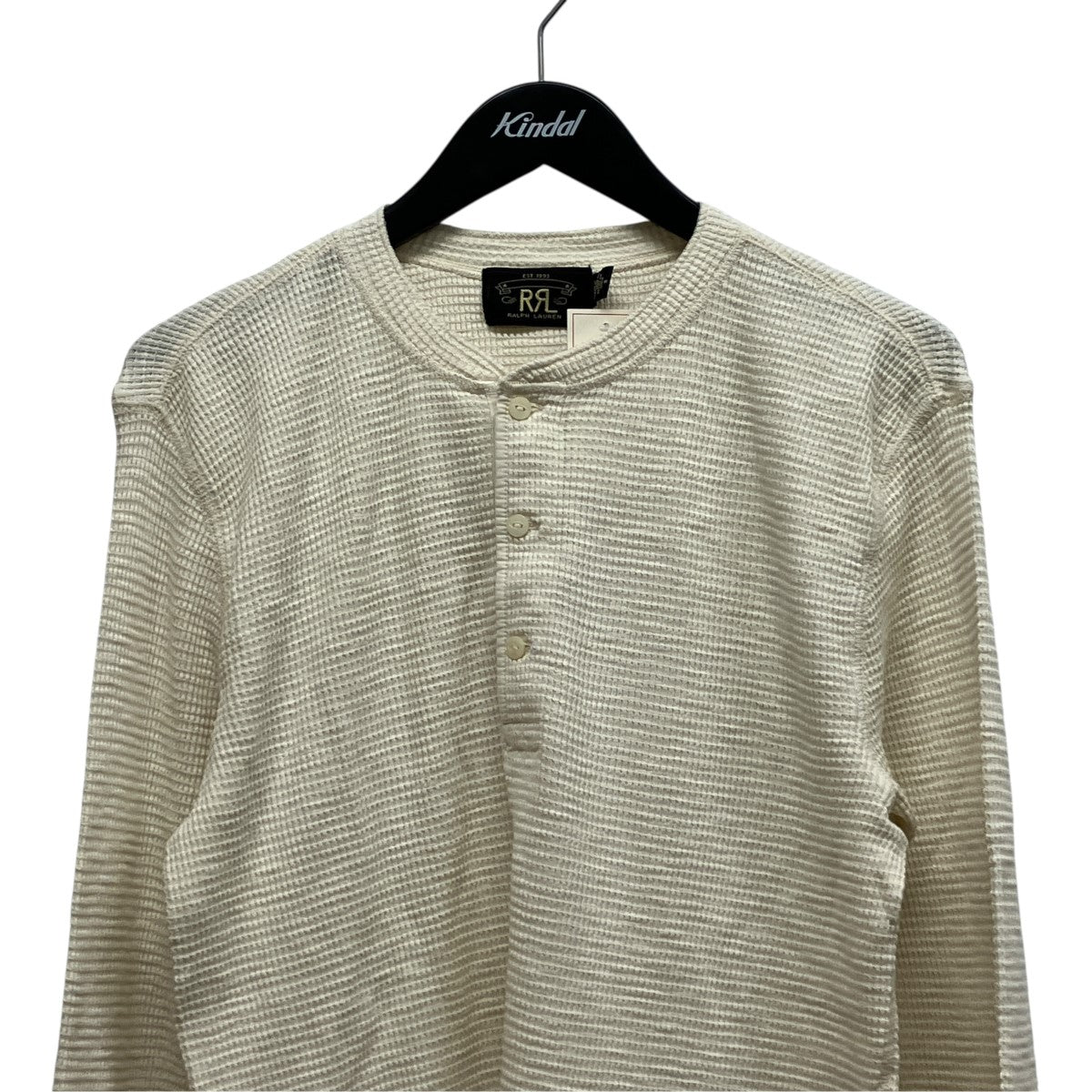 RRL ヘンリーネックロングスリーブワッフルシャツ782504859001 古着・中古-3枚目のアイテム画像