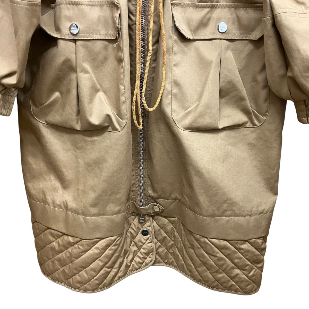 Double Cotton JacketジップアップナイロンジャケットF3798