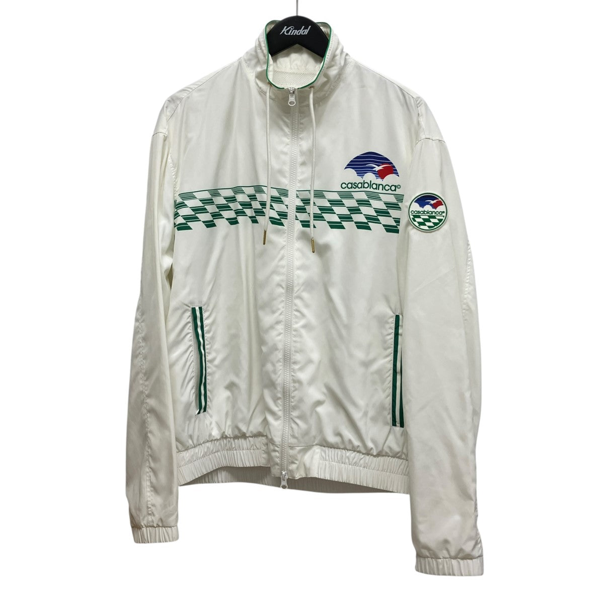 23AWTENNIS HORIZON SHELL SUIT TRACK JACKETジップアッププリントナイロンジャケットU-MF23-JK-033-02