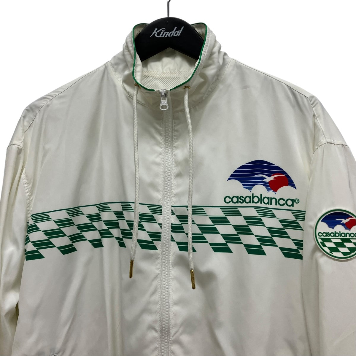 23AWTENNIS HORIZON SHELL SUIT TRACK JACKETジップアッププリントナイロンジャケットU-MF23-JK-033-02