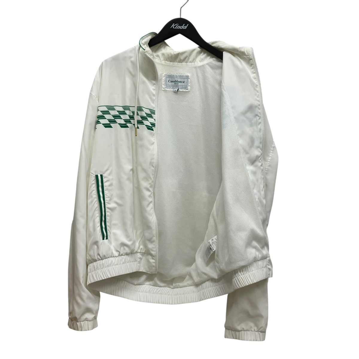 23AWTENNIS HORIZON SHELL SUIT TRACK JACKETジップアッププリントナイロンジャケットU-MF23-JK-033-02