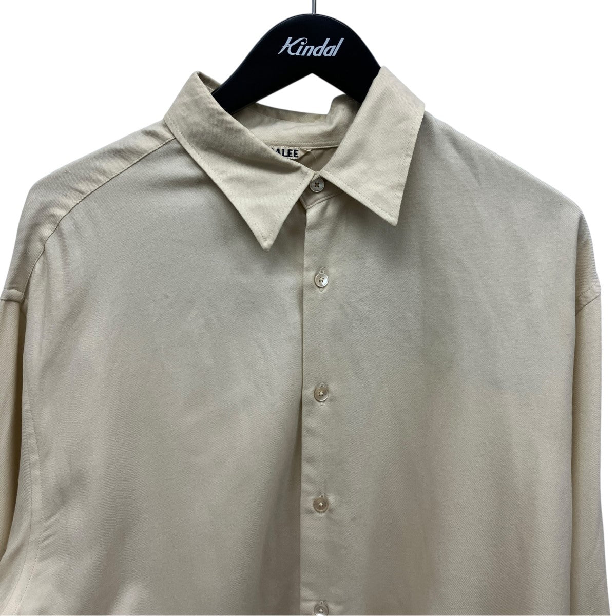 AURALEE 24AWウールシャツA24AS01OS SUPER LIGHT WOOL SHIRT 古着・中古-3枚目のアイテム画像