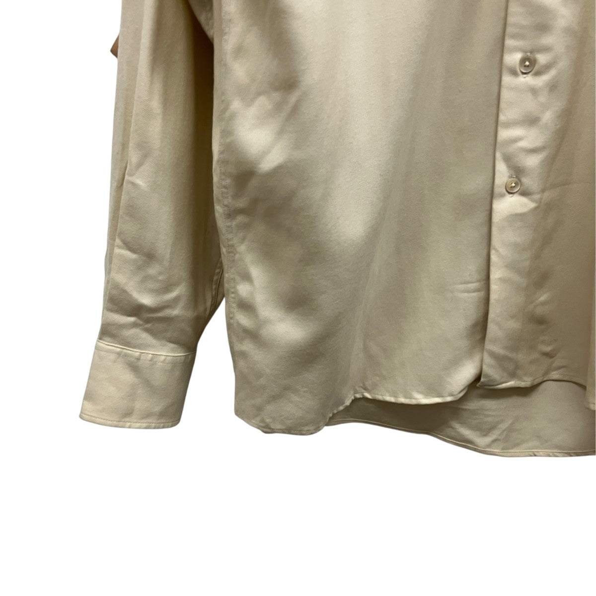 AURALEE 24AWウールシャツA24AS01OS SUPER LIGHT WOOL SHIRT 古着・中古-5枚目のアイテム画像