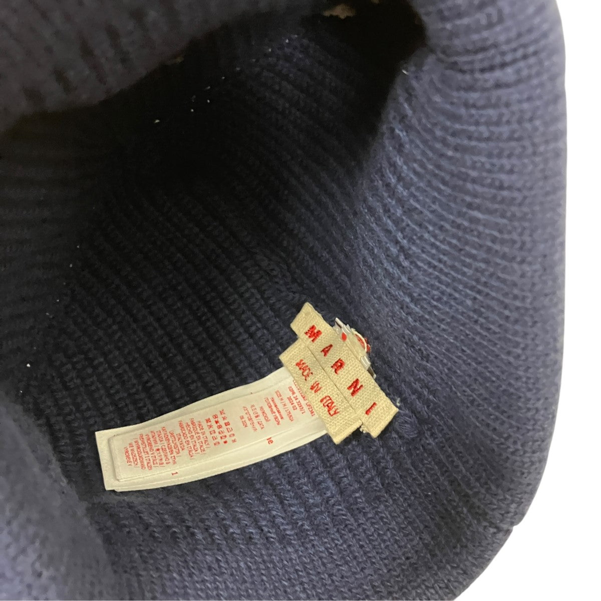 ロゴ刺繍 ウール カシミヤ ニットキャップCLZC0152A0