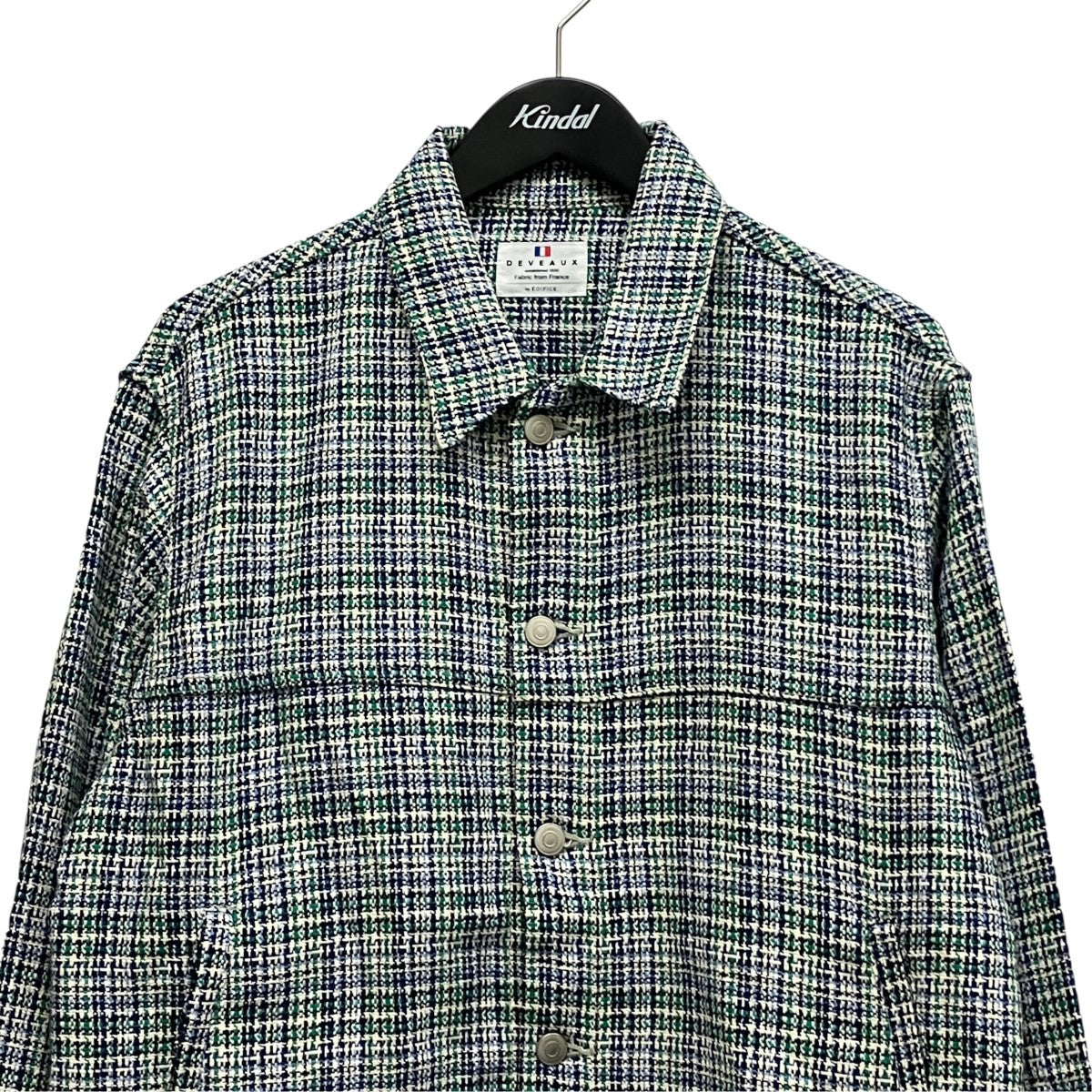 DEVEAUX ツイードジャケット23-011-300-1052-1-0 古着・中古-4枚目のアイテム画像